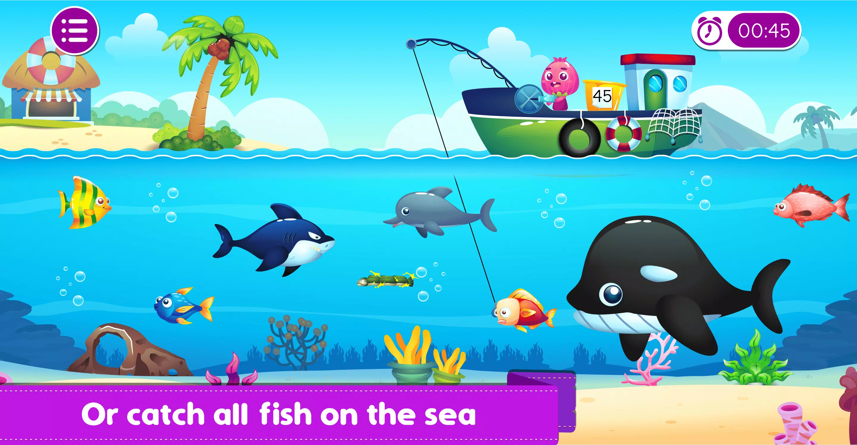 Marbel Fishing - Kids Games应用截图第3张