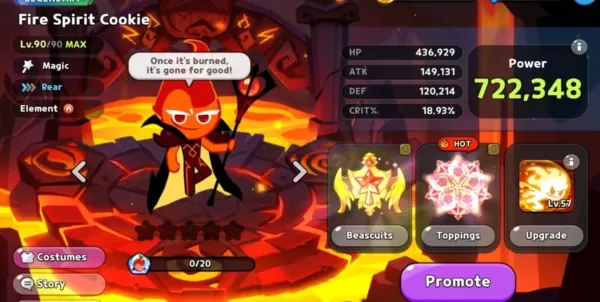 คุกกี้ Fire Spirit: PVE Build Guide และการใช้งานใน Cookierun Kingdom
