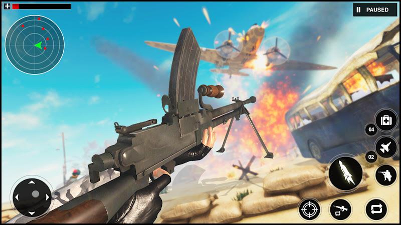 Gunner World War: WW2 Gun Game Screenshot 1