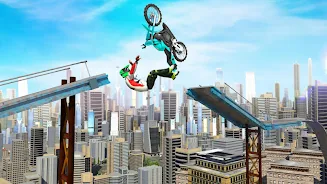 Bike Stunts 3D - Rooftop Chall Schermafbeelding 3