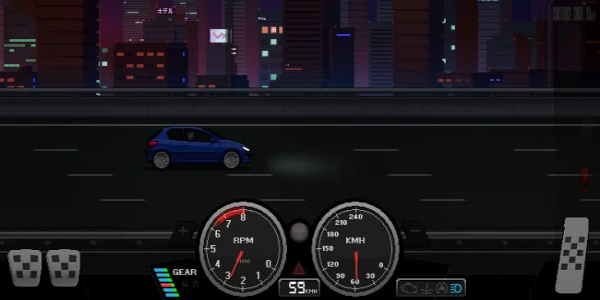 Pixel Car Racer MOD Zrzut ekranu 0