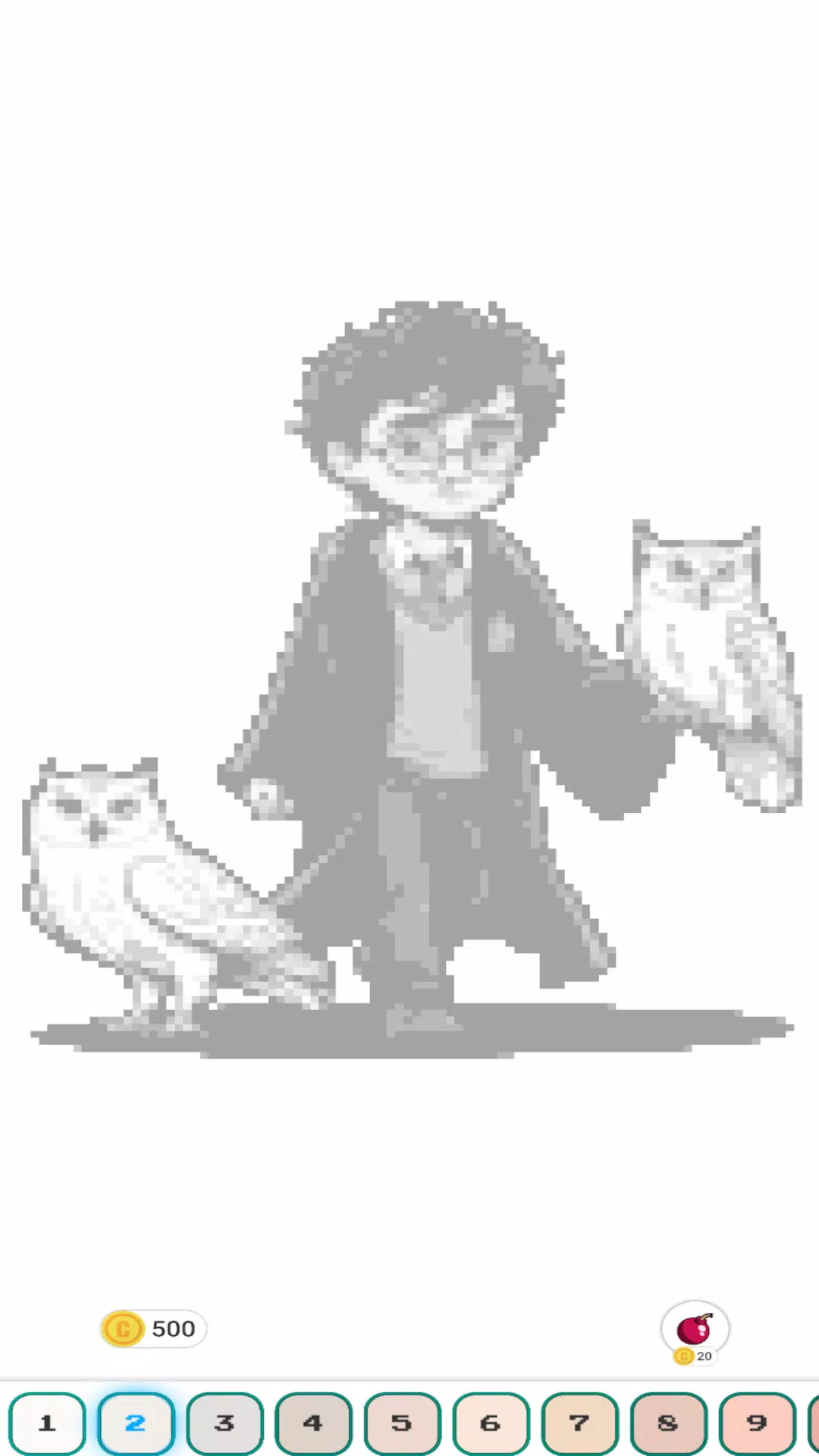 Hogwart Cartoon Pixel Art 스크린샷 0