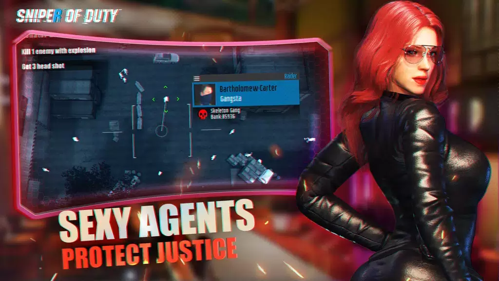 Sniper of Duty:Sexy Agent Spy Ekran Görüntüsü 2