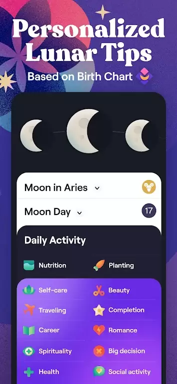 Moonly: Moon Phases & Calendar 스크린샷 2