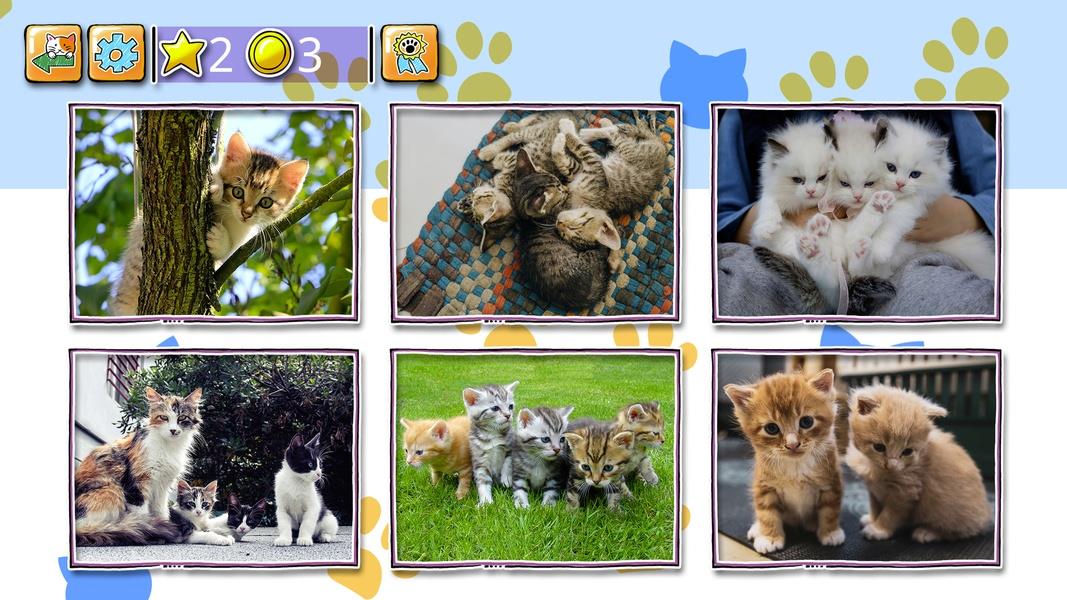 Jigsaw Puzzle Cats Kitten Schermafbeelding 3