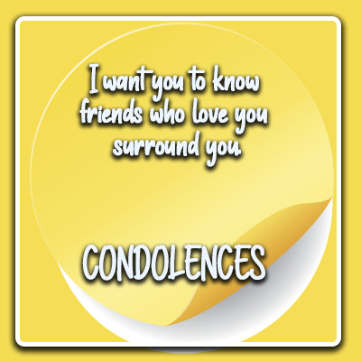 Schermata Condolences & Sympathy GIF 0