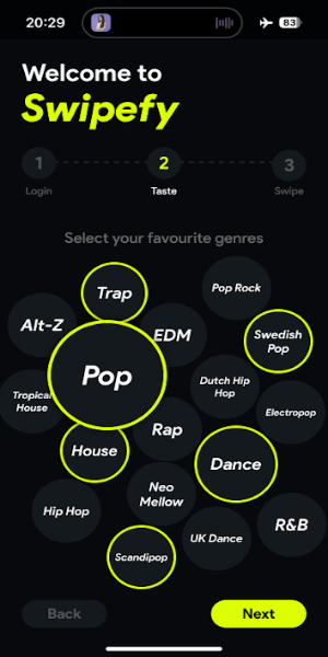 Swipefy for Spotify 螢幕截圖 2