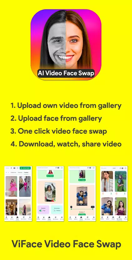 Face Swap AI Video Editor Schermafbeelding 0