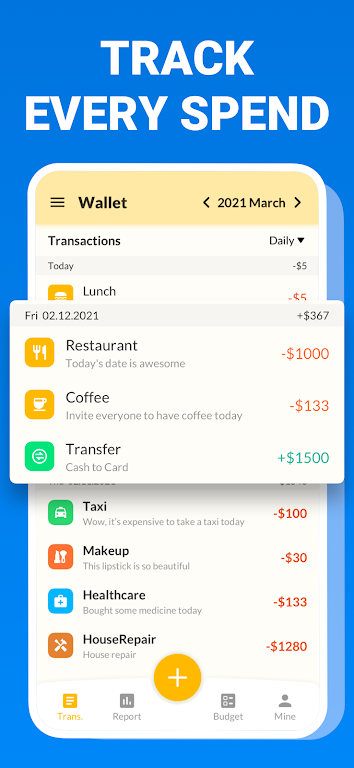 Money Tracker Expense Tracker Ekran Görüntüsü 1