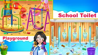 School Cleanup - Cleaning Game 螢幕截圖 3