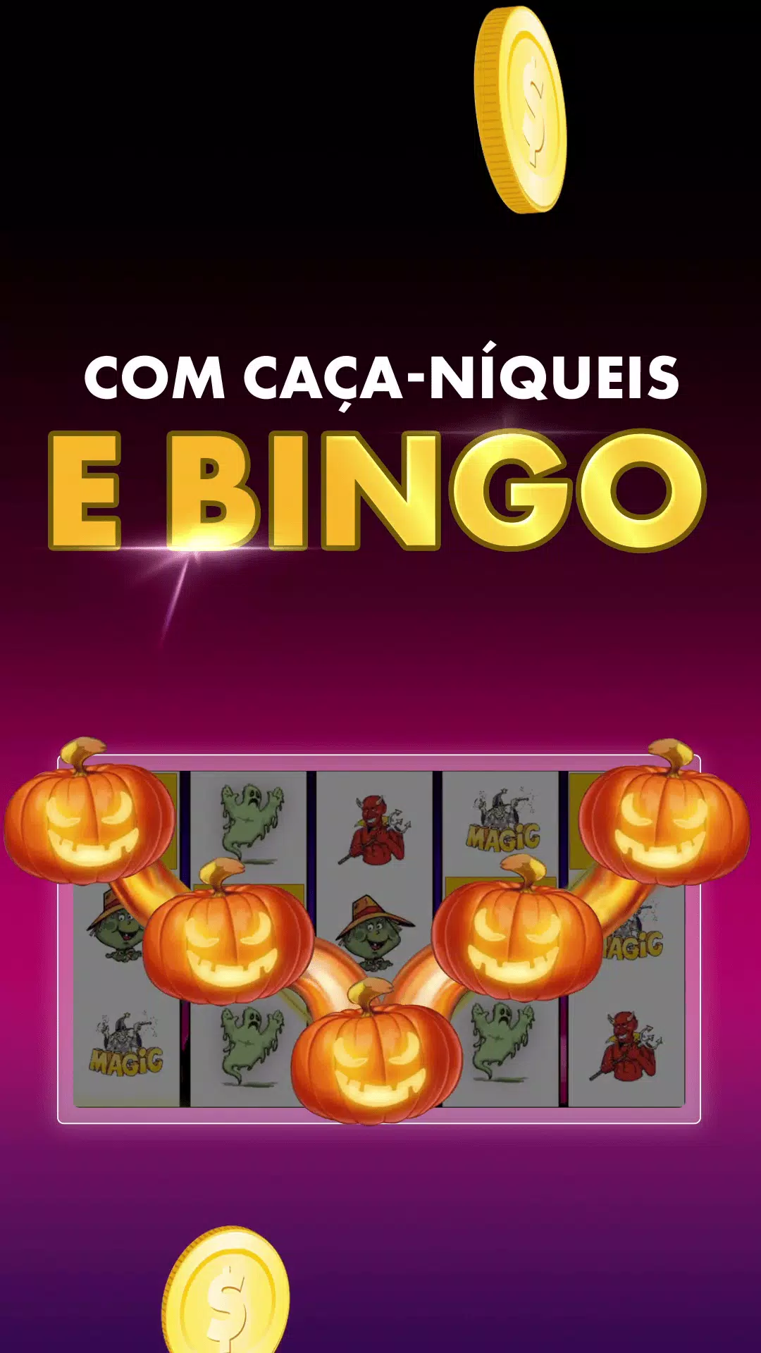 Halloween Caça Niquel e Bingo 스크린샷 1