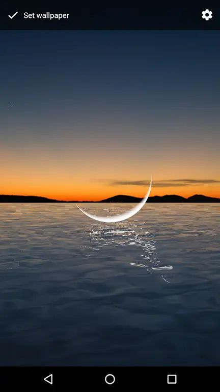 Moon Over Water Live Wallpaper Captura de tela 2