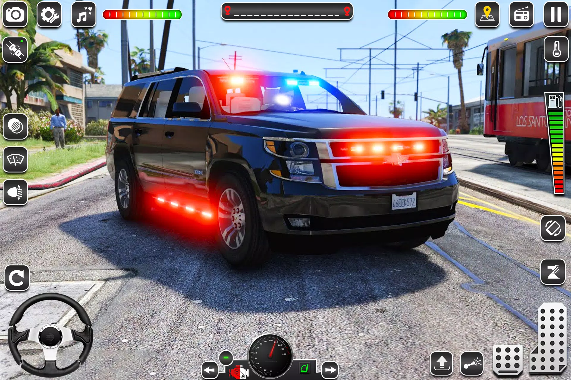 US Police Car Chase Game 3D ภาพหน้าจอ 3