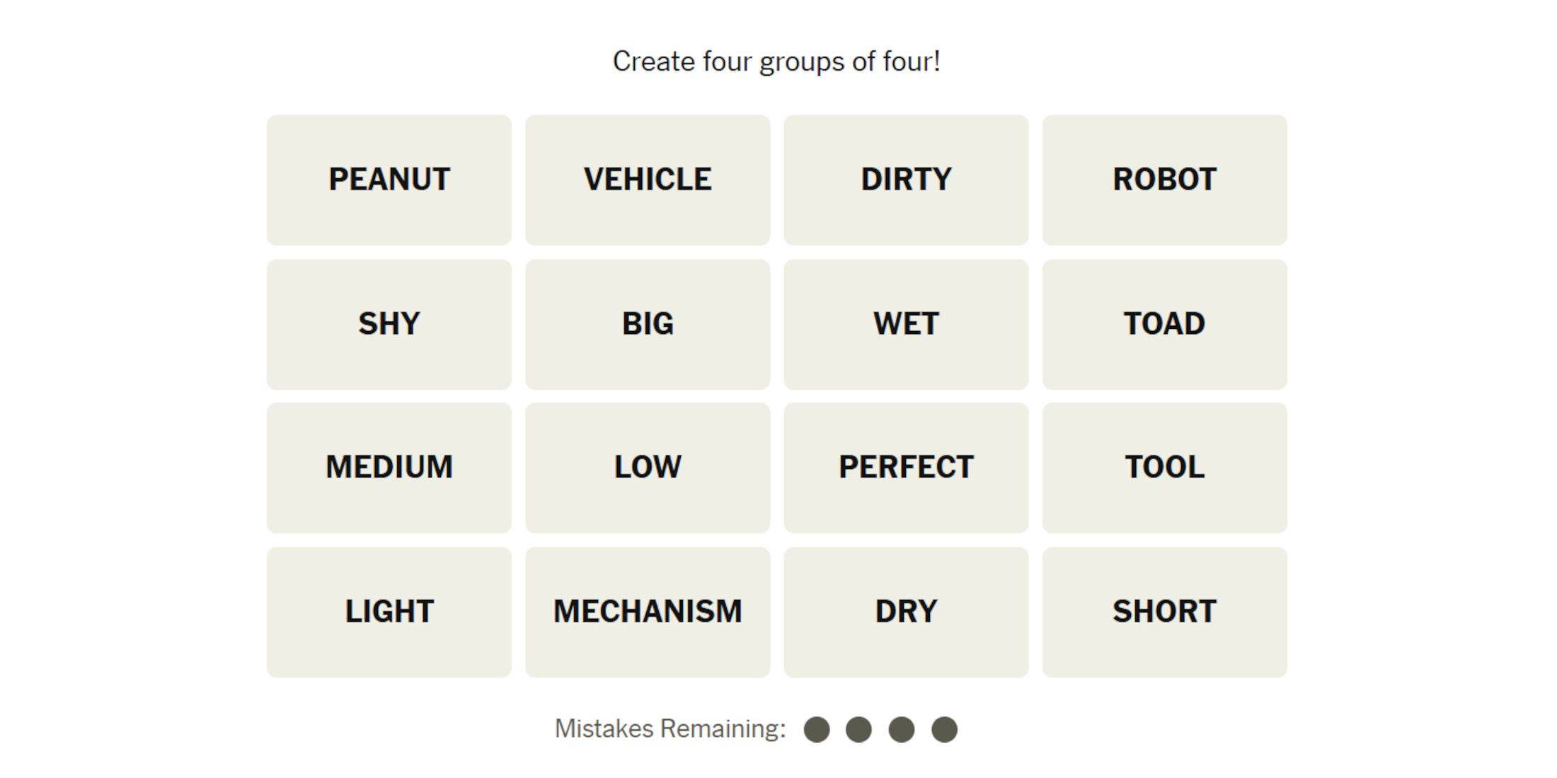 NYT Connections Puzzle #584 January 15, 2025