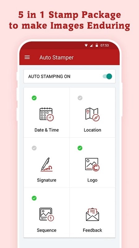 Auto Stamper™: Date Timestamp 螢幕截圖 2