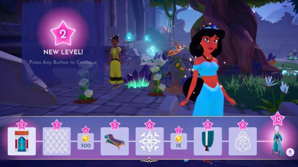 Jasmine Friendship Path rewards in Disney Dreamlight Valley