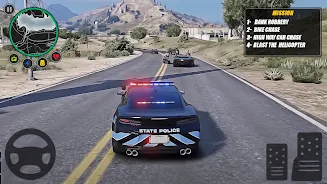 Police Car Chase Criminal Game Schermafbeelding 2