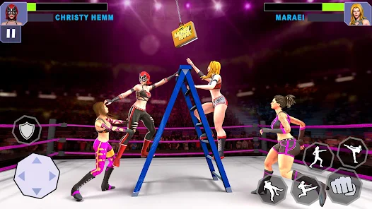 Schermata Bad Girls Wrestling Game: GYM Women Fighting Games 1