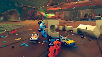 Blocky Toy Car Crash Online Screenshot 1