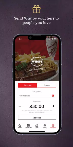 Wimpy Rewards App Screenshot 1