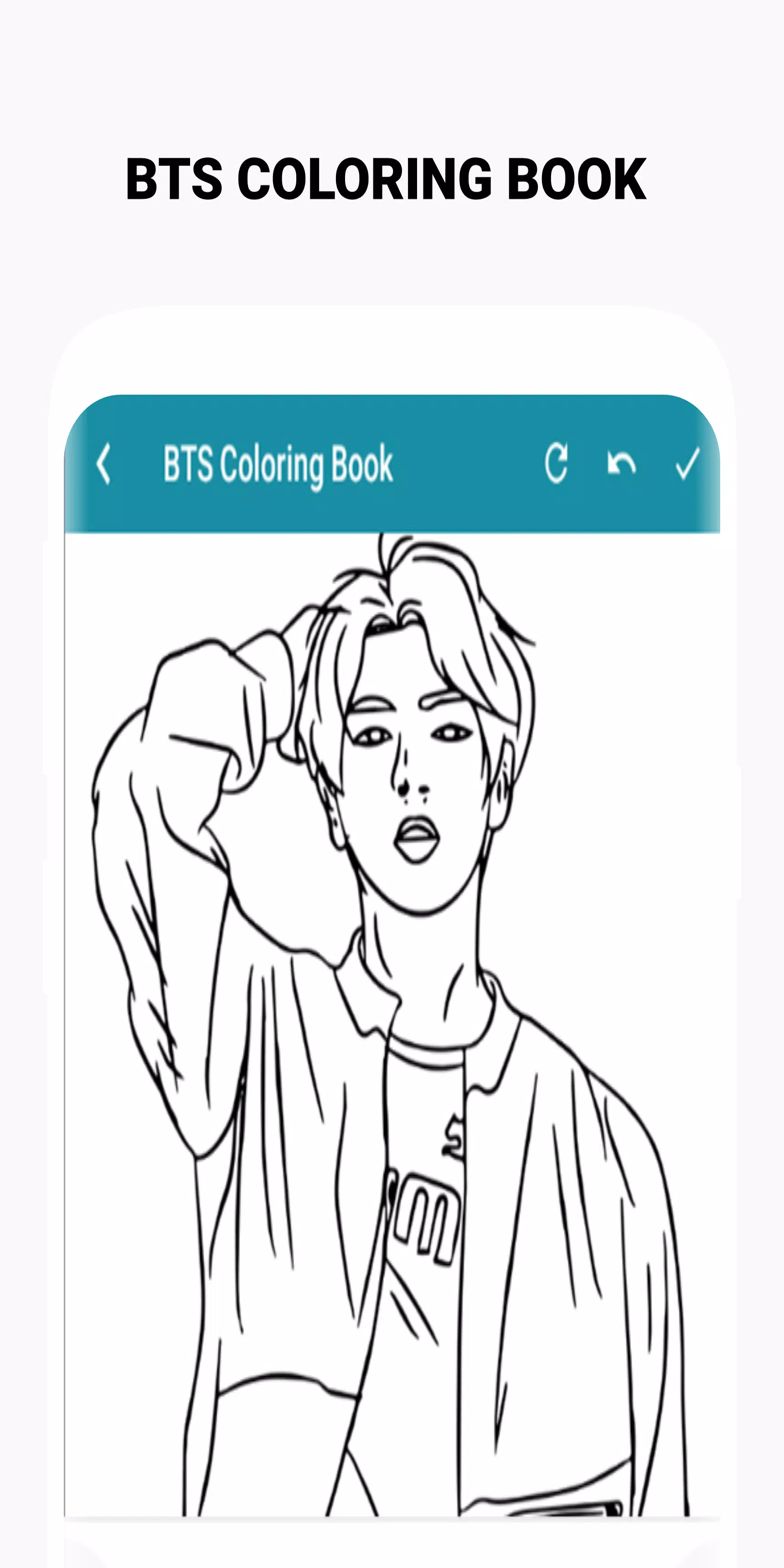 BTS Coloring Book Ekran Görüntüsü 2