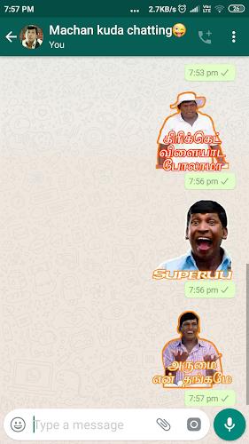 Tamil Stickers: WAStickerApps スクリーンショット 3