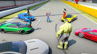 Superhero Tricky Car Stunts Zrzut ekranu 0