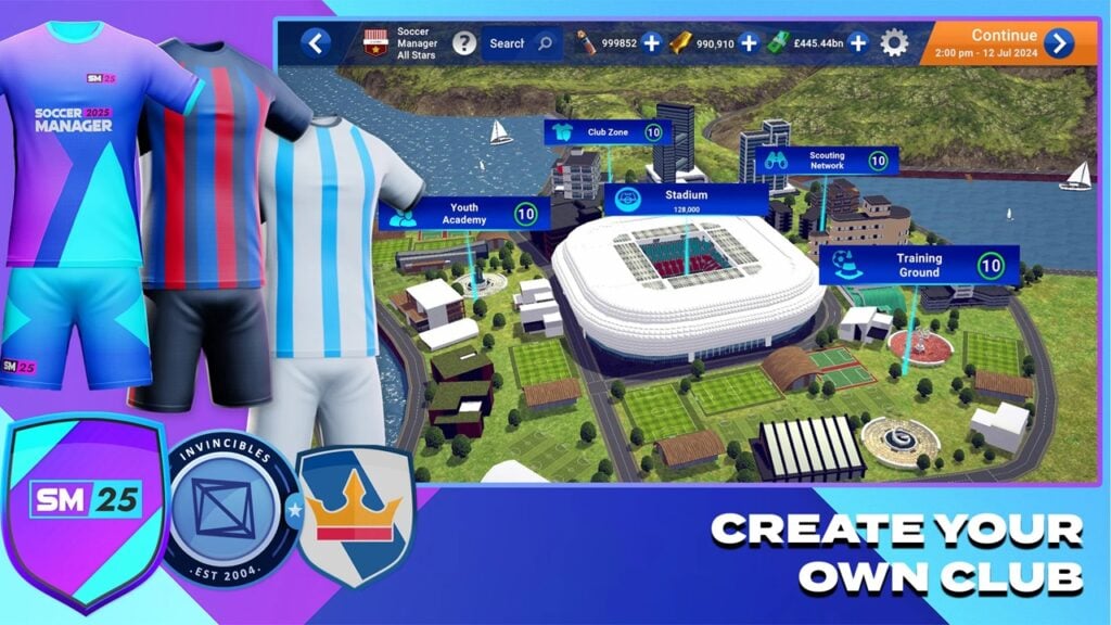 Soccer Manager 2025 выходит на Android с более чем 90 лигами!