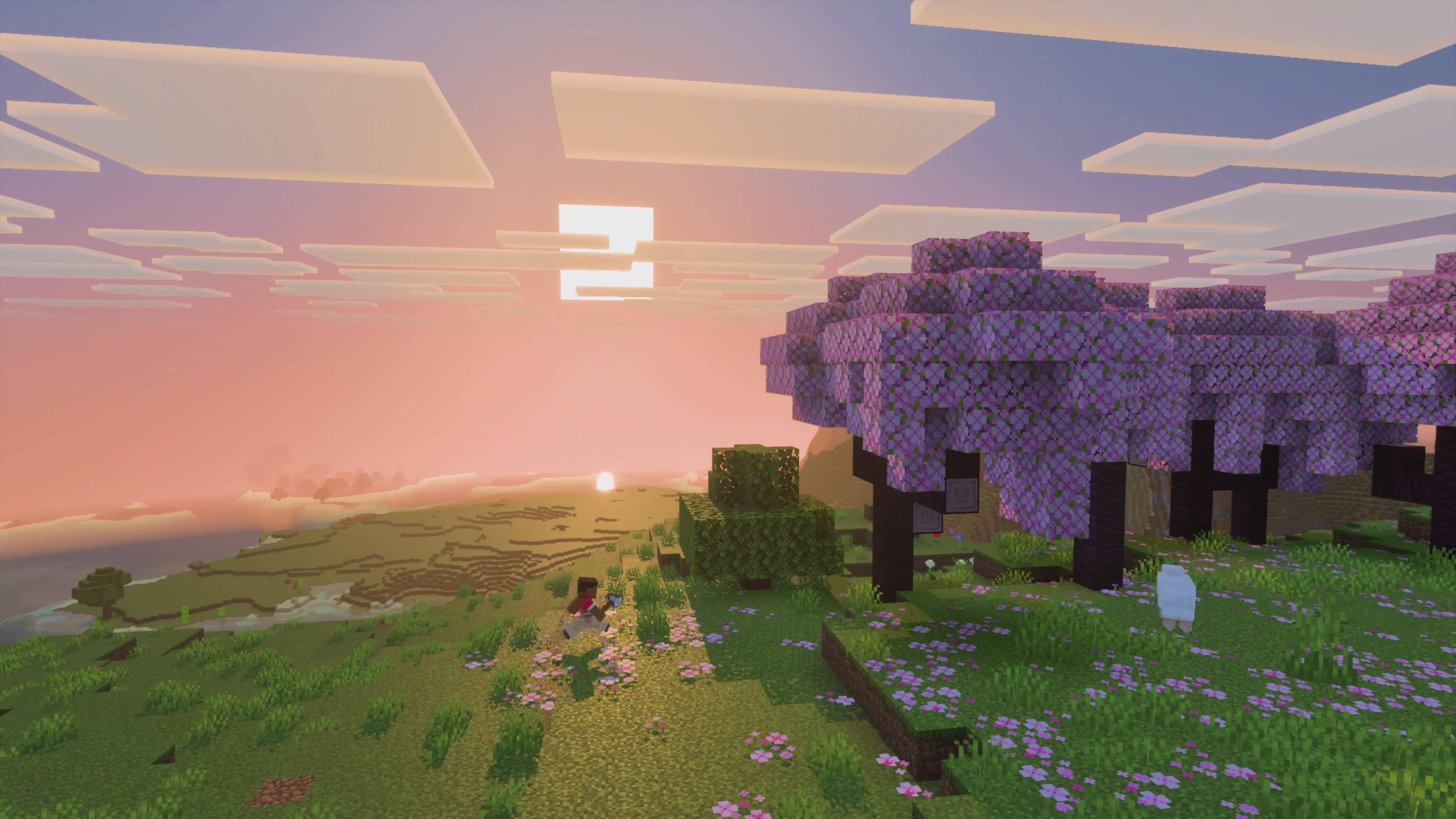 Minecraft Vibrant Visuals comparison shot