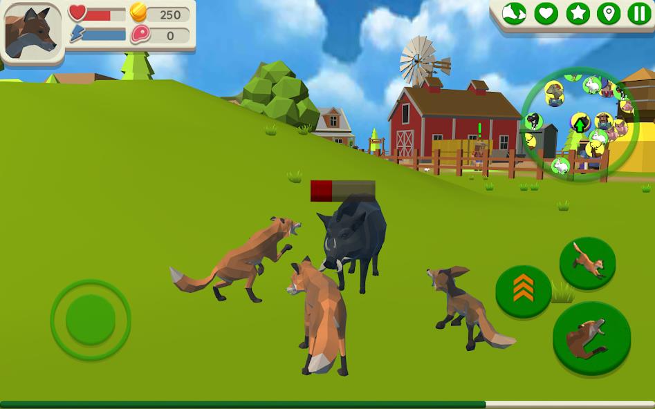 Fox Family - Animal Simulator Mod 螢幕截圖 0