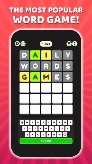 W Challenge - Daily Word Game Ekran Görüntüsü 0