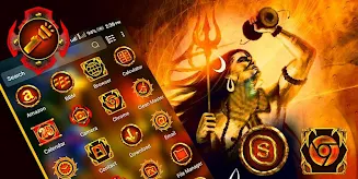 Lord Shiva Launcher Theme Schermafbeelding 2