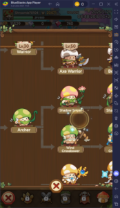 Legend of Mushroom Archer Class Evolution