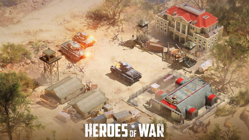 Heroes of War: Idle army game Mod 螢幕截圖 2