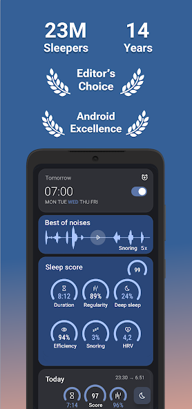 Sleep as Android: Smart alarm Mod Ekran Görüntüsü 0