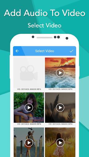 Add Audio To Video স্ক্রিনশট 1