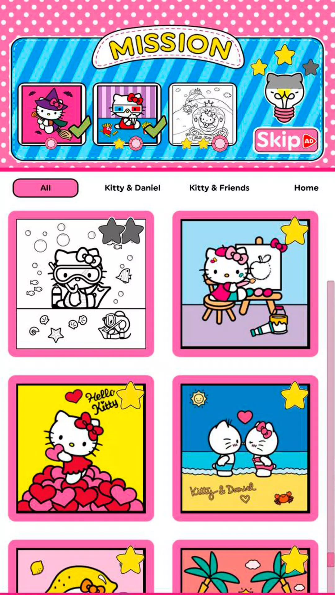 Hello Kitty: Coloring Book ภาพหน้าจอ 1