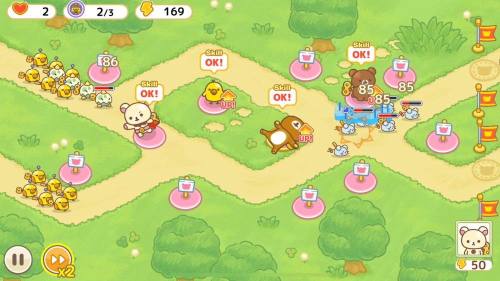 Korilakkuma Tower Defense应用截图第3张