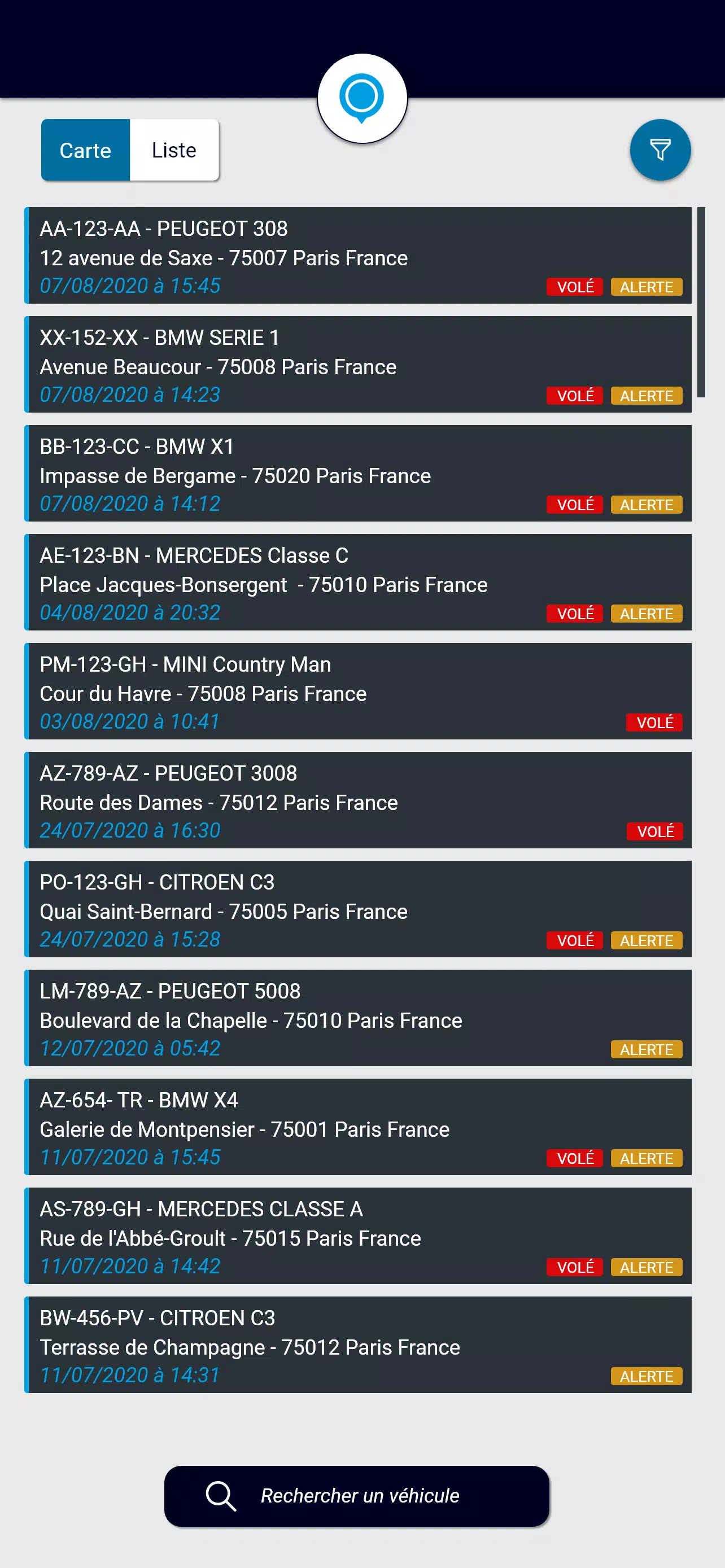 CarLocate Captura de pantalla 2
