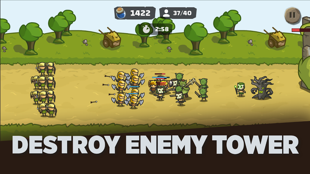 Tower Royale: Stick War Online Скриншот 0