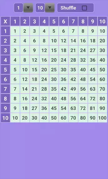 Multiplication Table: Math Zrzut ekranu 1