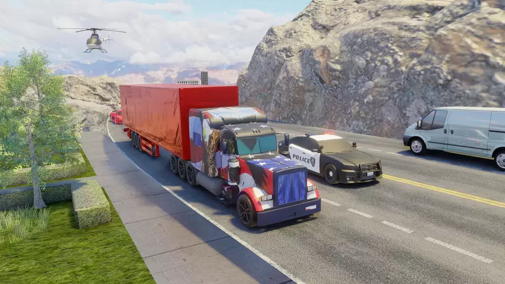 Usa Truck Simulator Car Games应用截图第1张