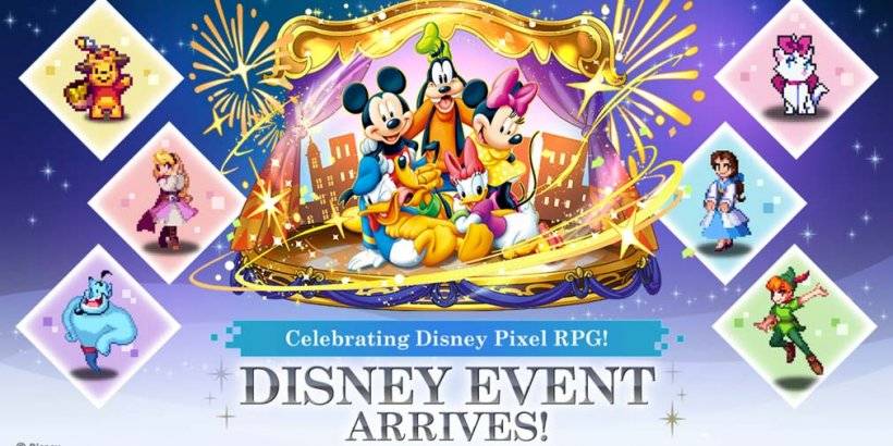 Disney Pixel RPG Crossover: Mickey, Pooh, Ariel Sumali sa Puzzle & Dragons