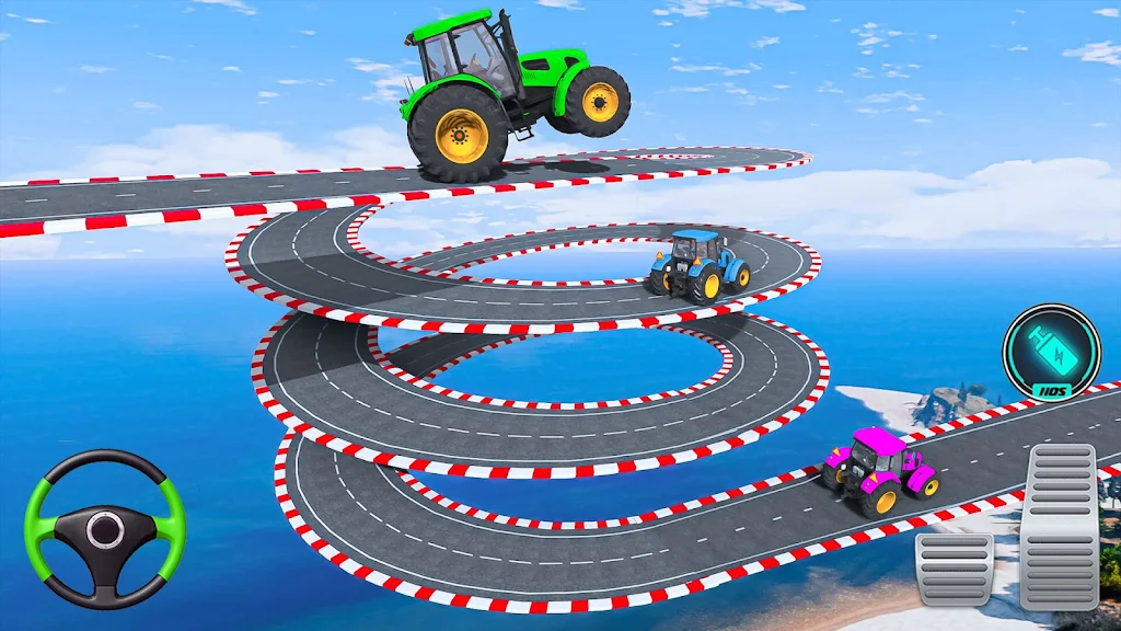 Mega Ramp Tractor Stunt Game 螢幕截圖 2