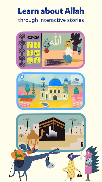 Miraj Muslim Kids Books Games 螢幕截圖 1