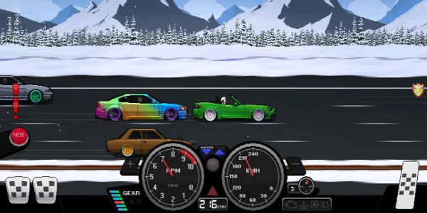 Pixel Car Racer MOD Zrzut ekranu 1