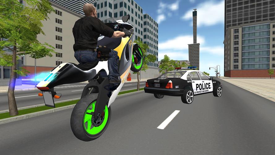 Bike Driving: Police Chase Screenshot 1