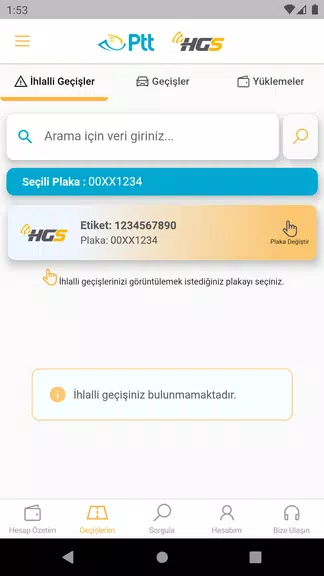 HGS - Hızlı Geçiş Sistemi Ảnh chụp màn hình 2