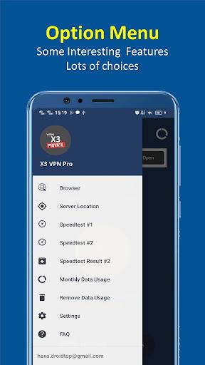 Schermata X3 VPN Pro - Fast , Secure & Unlimited VPN 2