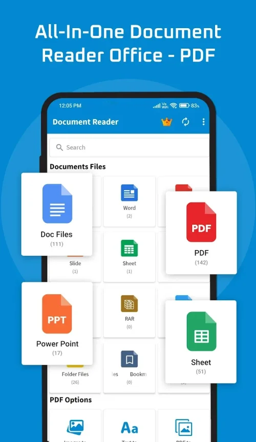 Lector de documentos y PDF Screenshot 0